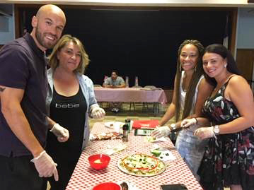 Pizza and parenting make for a great lunch lesson by Catholic Community Services...