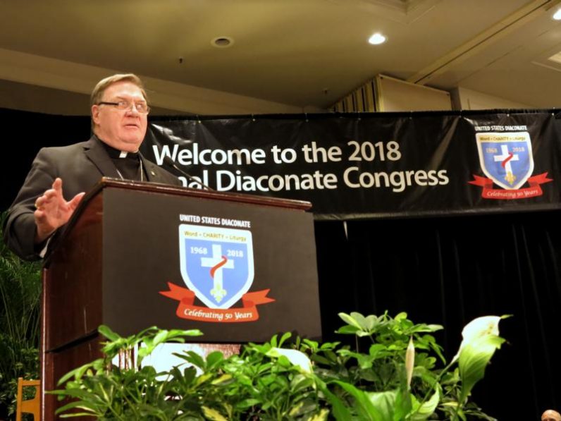 Cardinal says deacons’ life of action, charity, service models Jesus’...