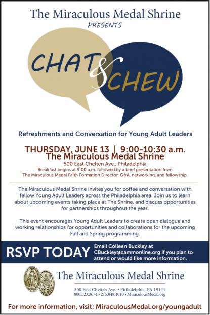 Chat & Chew: A breakfast and discussion for Young Adult Leaders ...