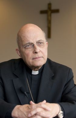 Cardinal Francis E. George of Chicago, then president of the U.S. Conference of Catholic Bishops, poses for photo in 2010. (CNS photo/Bob Roller)