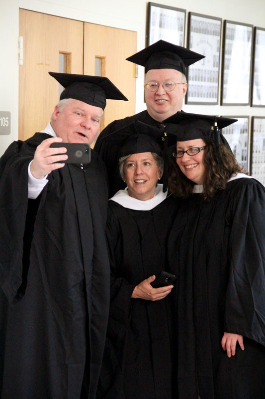 Thomas Gilmartin takes a selfie with  Christine Rizzo, Jacob Marquart, Deborah Smaldore