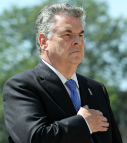 New York Republican Rep. Pete King, pictured in a 2010 photo, is one of eight Catholics who have expressed an interest in running for the U.S. presidency. (CNS photo/Gregory A. Shemitz) 
