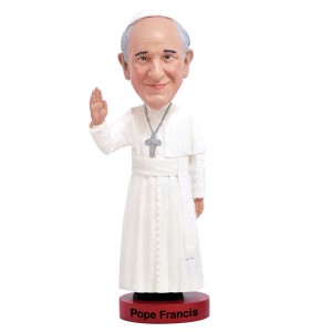 The Pope Francis bobble-head figurine is now available at the World Meeting of Families' store.