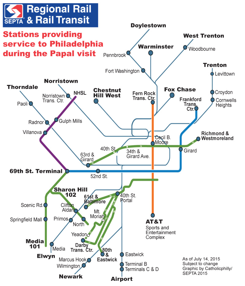 SEPTA details train travel plan for ‘Papal Passes’ – Catholic Philly