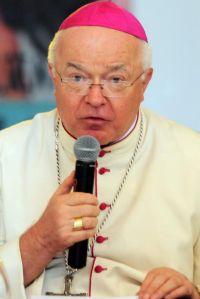 Former Archbishop Jozef Wesolowski is pictured in a Sept. 26, 2013 file photo.  (CNS photo/Danny Polanco, handout via EPA)
