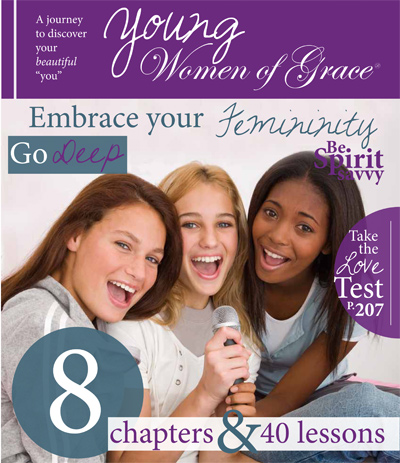 The cover of "Young Women of Grace: Embrace Your Femininity."