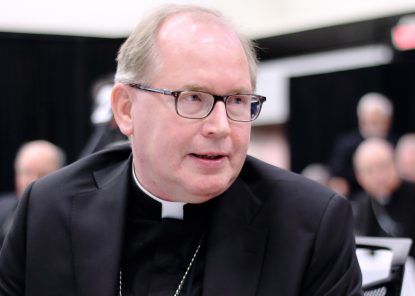 Cardinal Willem Eijk of Utrecht, Netherlands, is seen in Cornwall, Ontario, Sept. 26. The Dutch cardinal spoke to Canadian bishops about the "slippery slope" of euthanasia. (CNS photo/CNS photo/Francois Gloutnay, Presence)