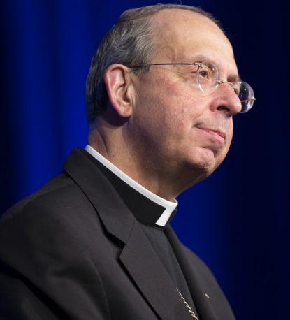 Baltimore Archbishop William E. Lori is seen in Washington May 17. (CNS photo/Bob Roller)