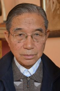 Retired Archbishop Paul Zinghtung Grawng of Mandalay, Myanmar, is pictured in an Oct. 19 photo in Ireland. (CNS photo/Sarah Mac Donald) 