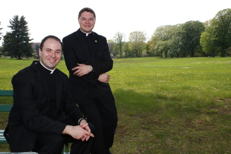 Transitional Deacons Brian Connolly (left) and Matthew Brody will be ordained new priests for the Archdiocese of Philadelphia May 20 by Archbishop Charles Chaput at the Cathedral Basilica of SS. Peter and Paul. (Sarah Webb)