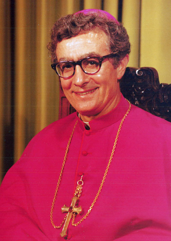 Bishop Louis A. DeSimone at his episcopal ordination in August 1981. 