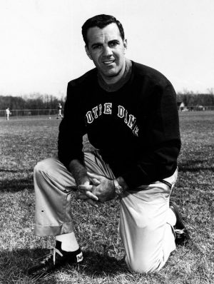 Legendary Notre Dame football coach Ara Parseghian is pictured in an undated photo. (CNS photo/Jerome Favre, EPA) 