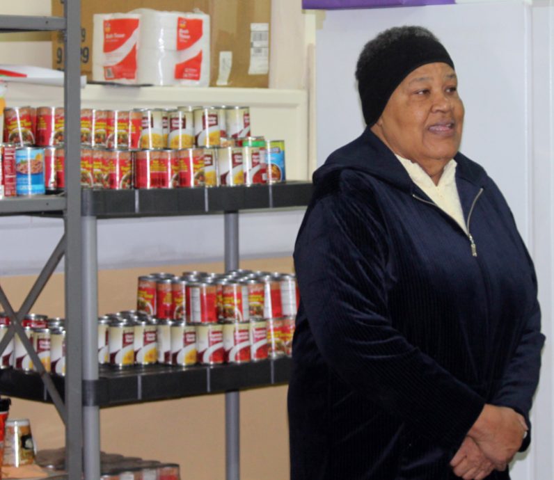 St. Ignatius food pantry volunteer Gloria Ayres has been helping feed her West Philadelphia neighbors at the site since 2002. (Photo by Sarah Webb)