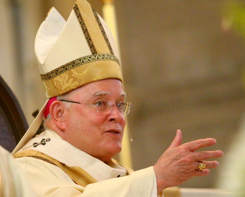 Archbishop Charles Chaput preaches a homily at a May 2019 ordination Mass for permanent deacons. Having marked his 75th birthday on Sept. 26, the Archbishop has submitted his resignation in accordance with canon law. (Sarah Webb)