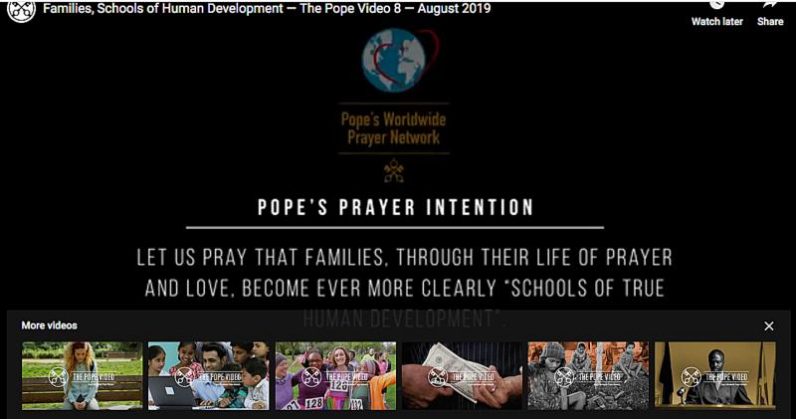 Pope urges families build a better future through stronger prayer life