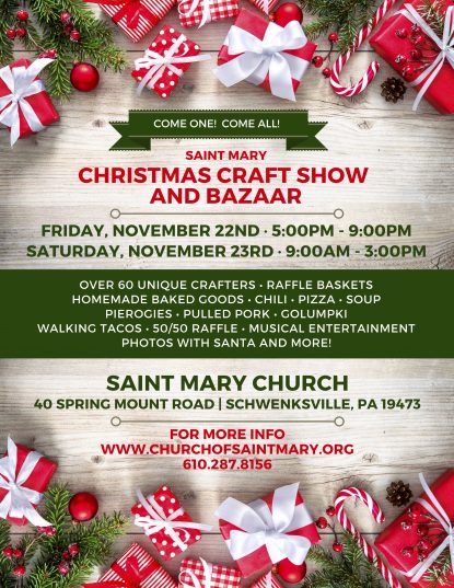 Saint Mary Christmas Craft Show and Bazaar – Catholic Philly