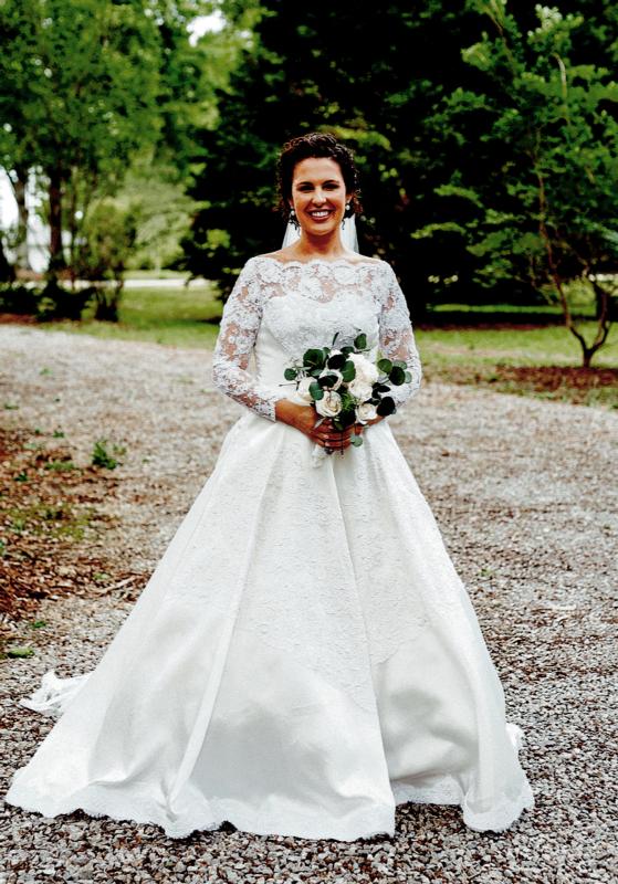 woman in wedding dress