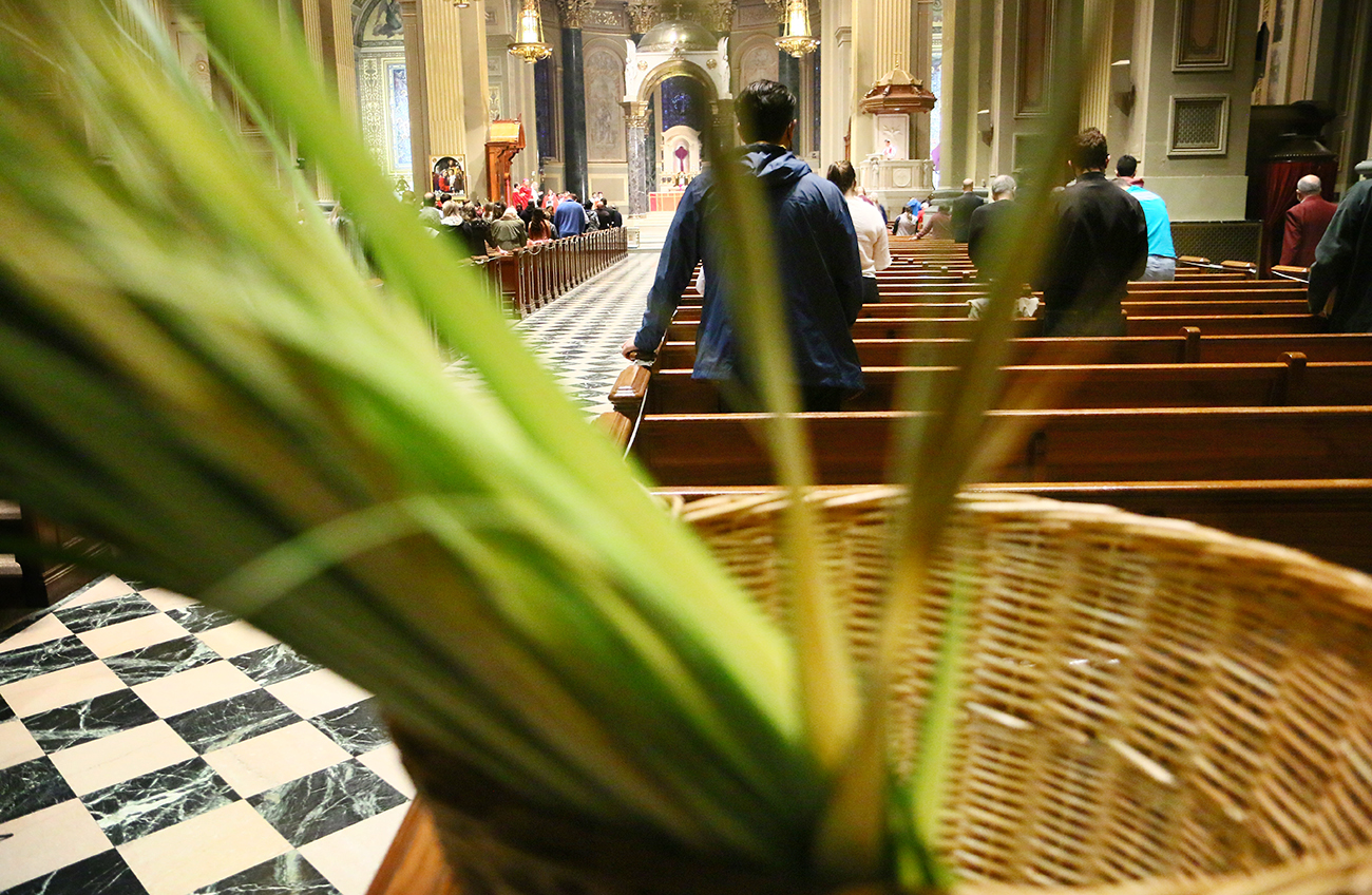 Holy Week begins with Palm Sunday Mass at the Cathedral Catholic Philly