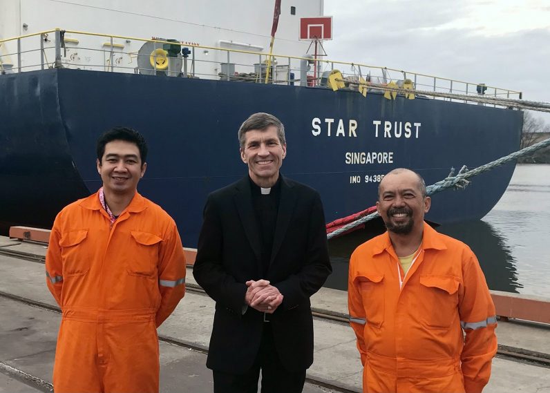 Mass aboard cargo ship brings joy to crew longing for liturgy - Vimarsana News