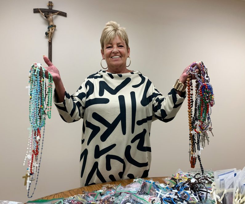 Area faithful donate thousands of rosaries to Catholic Social Services