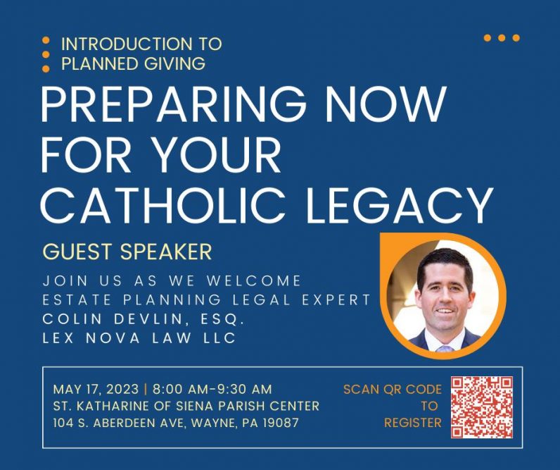 Catholic Foundation to host 'Introduction to Planned Giving' May 17 – Catholic Philly - Vimarsana News