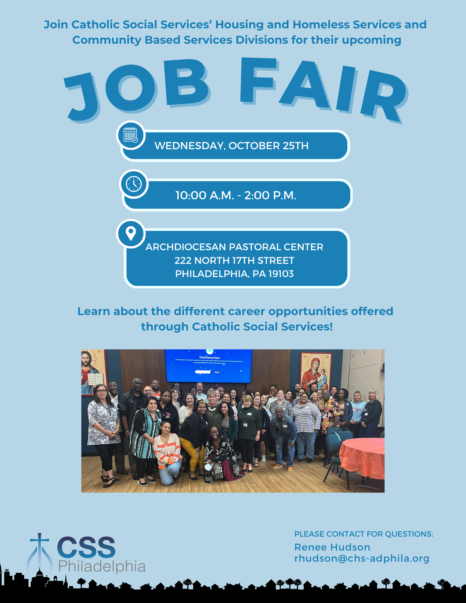 Catholic Social Services to Host Job Fair Oct. 25 – CatholicPhilly