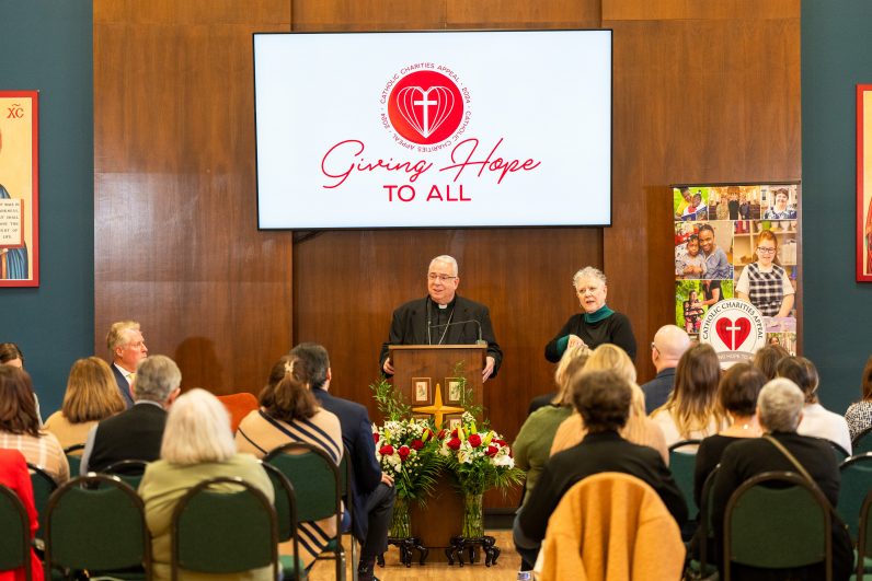 Catholic Charities Appeal Launches Fuels Our Ability To Love Says   1.22.24 Catholic Charities Appeal Press Conference Arch Perez17 796x531 