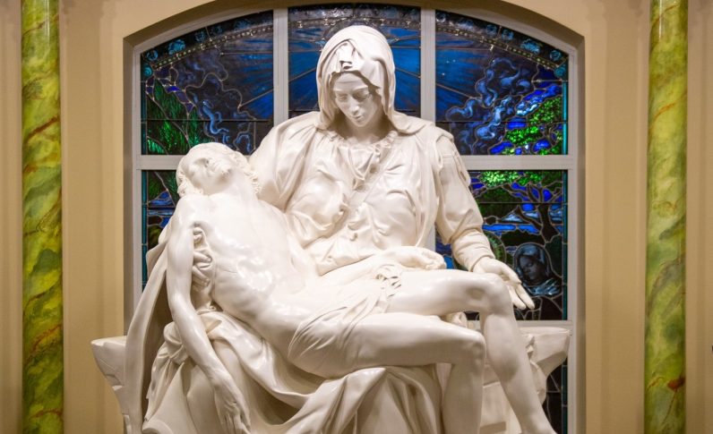 Life-Size Pietà Replica Inspires Awe at St. Bede Parish