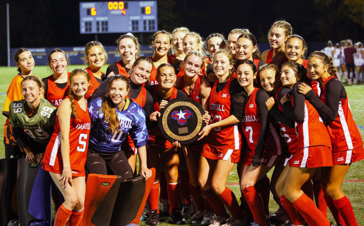 Archbishop Carroll defeated Cardinal O'Hara, 6-0, for its fifth straight PCL field hockey title on October 25. (Courtesy photo)