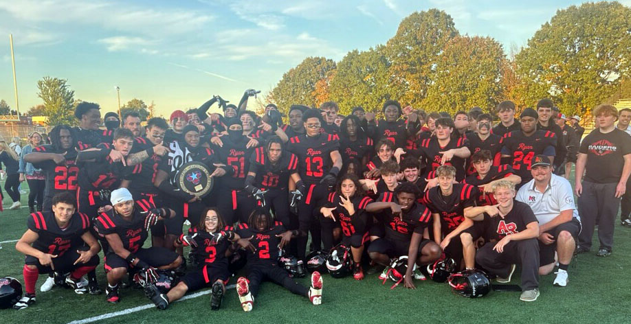 Archbishop Ryan clinched the Philadelphia Catholic League Blue Division championship Oct. 18 at Northeast High School, Philadelphia, after a 3-0 win over Lansdale Catholic. (Photo by John Knebels)